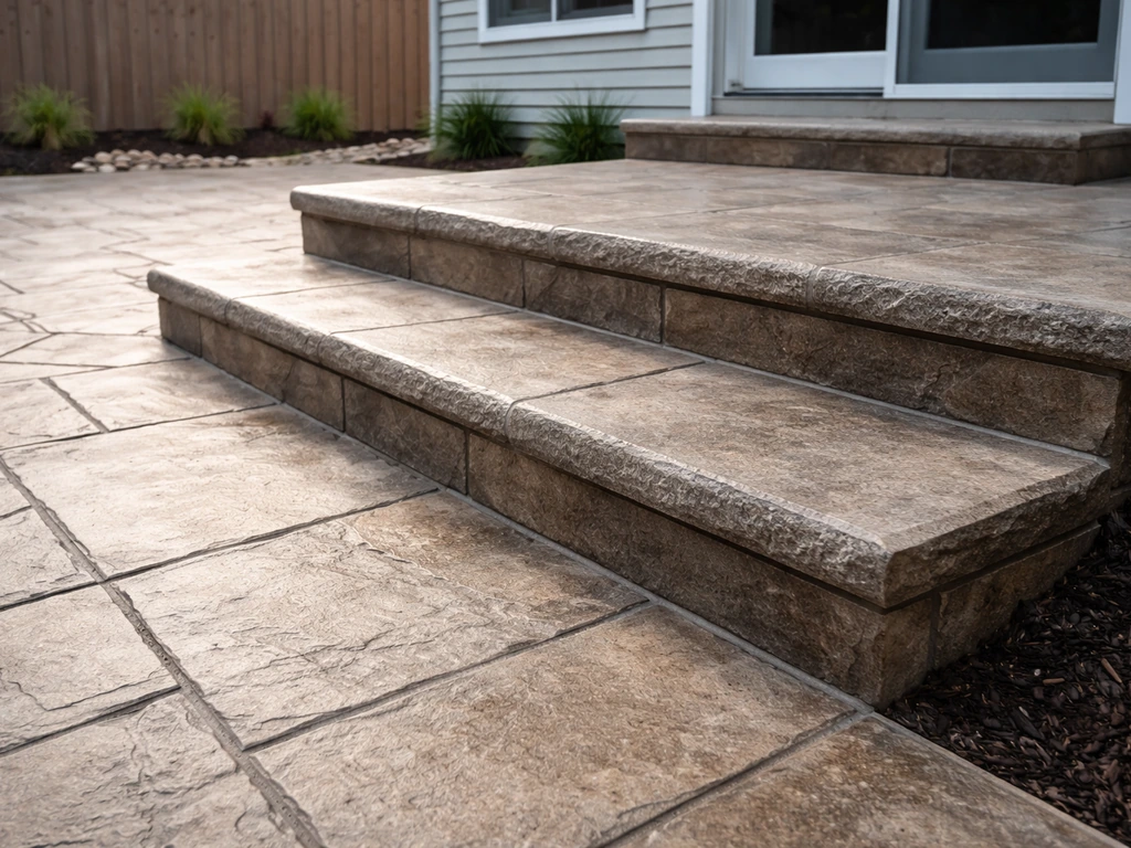 Stamped Concrete Patio With Steps: DIY Guide and Ideas