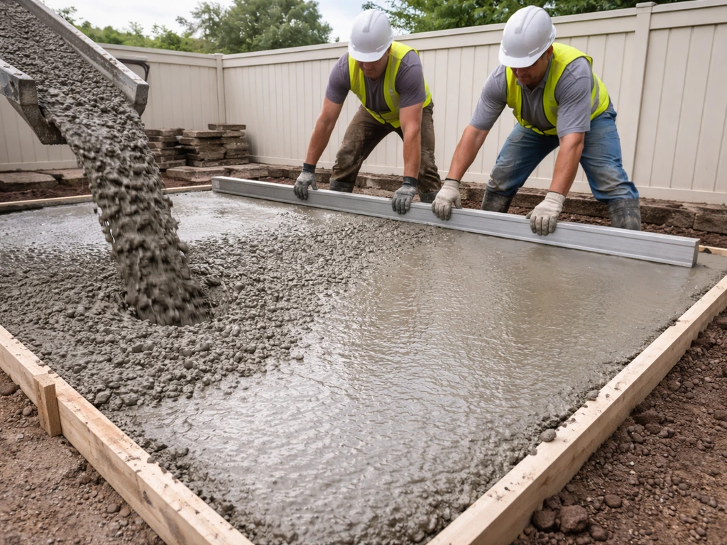 how to concrete stamped patio