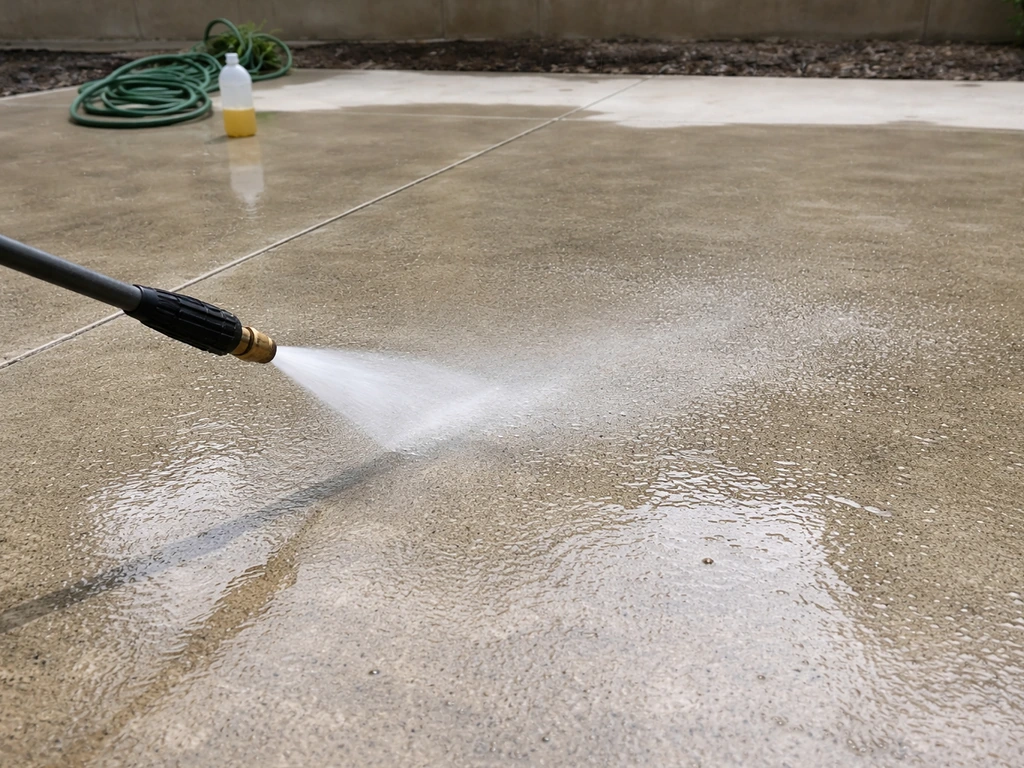 how to refinish patio concrete