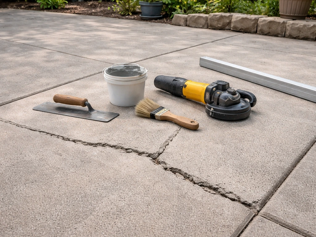 Concrete Patio Fix: Diagnose Cracks, Level, Patch, Resurface