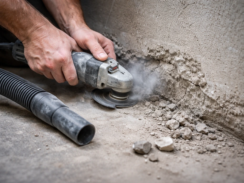 how to fix low spot on concrete patio