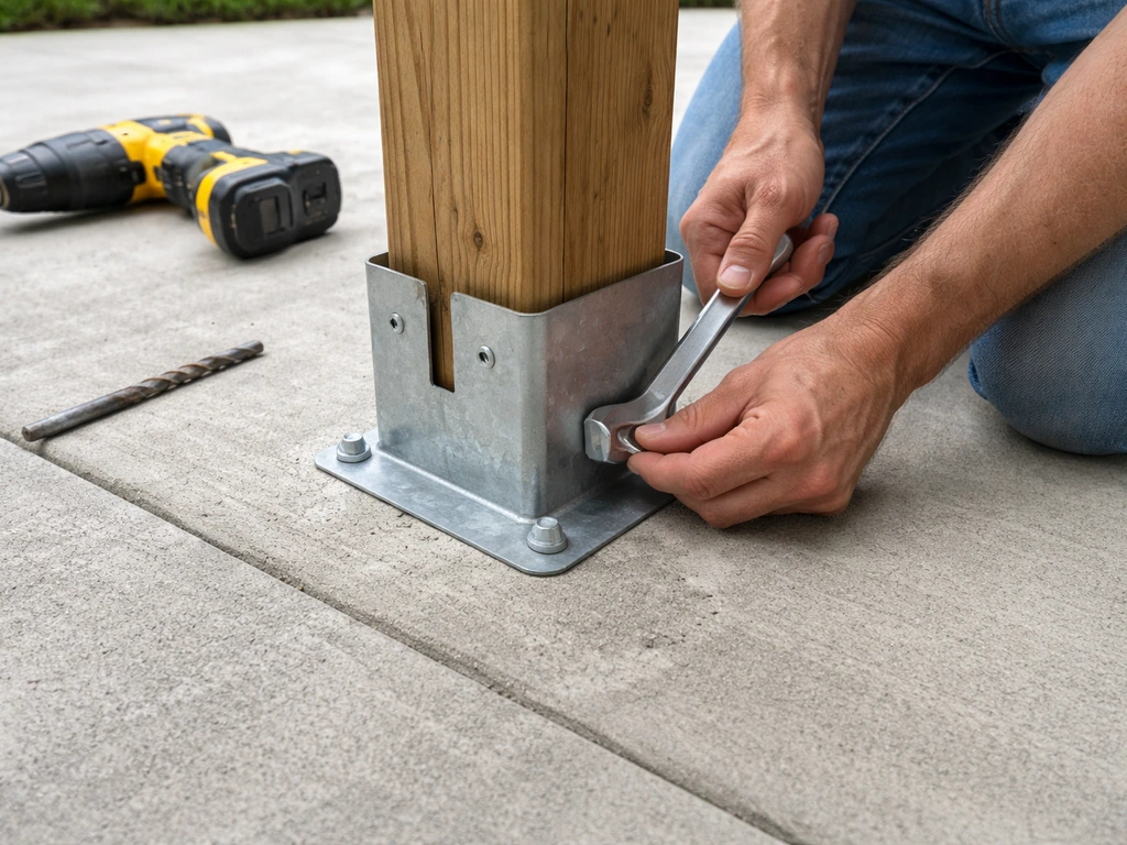 how to build pergola on concrete patio