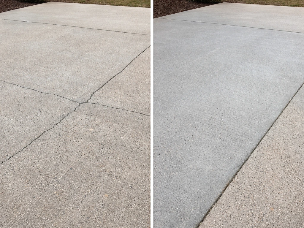 how to cover a cracked concrete patio