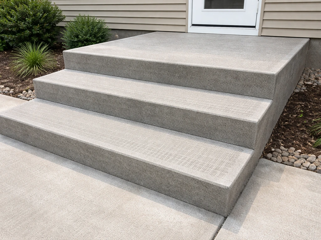 how to build a concrete patio with steps