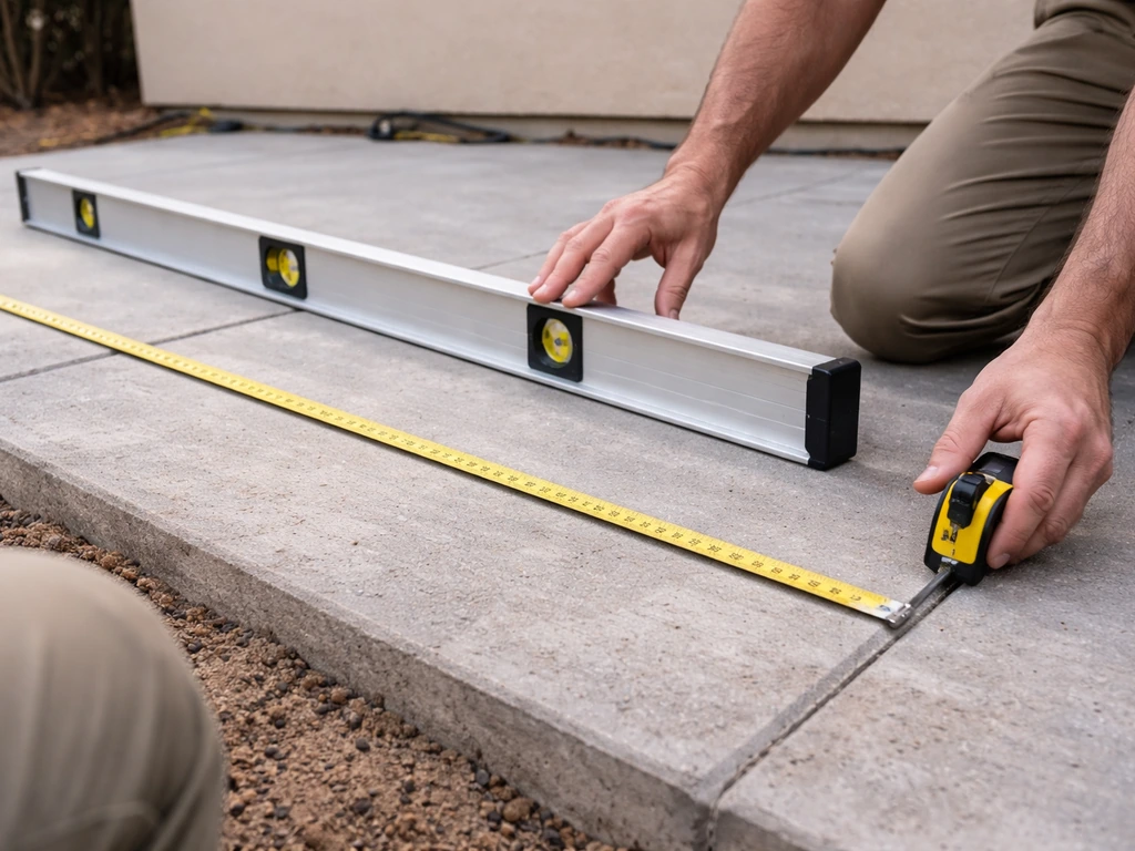 how to level out a concrete patio