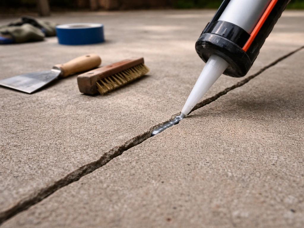 how to seal cracks in concrete patio