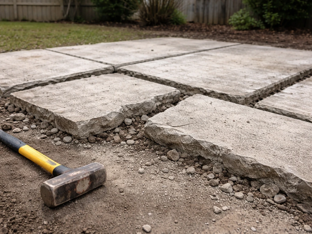 how to break up concrete patio